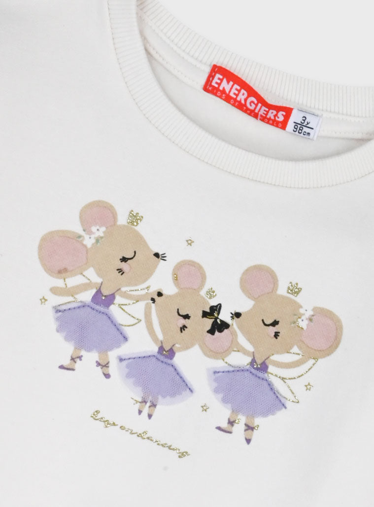 Children's Offwhite Blouse For Girl