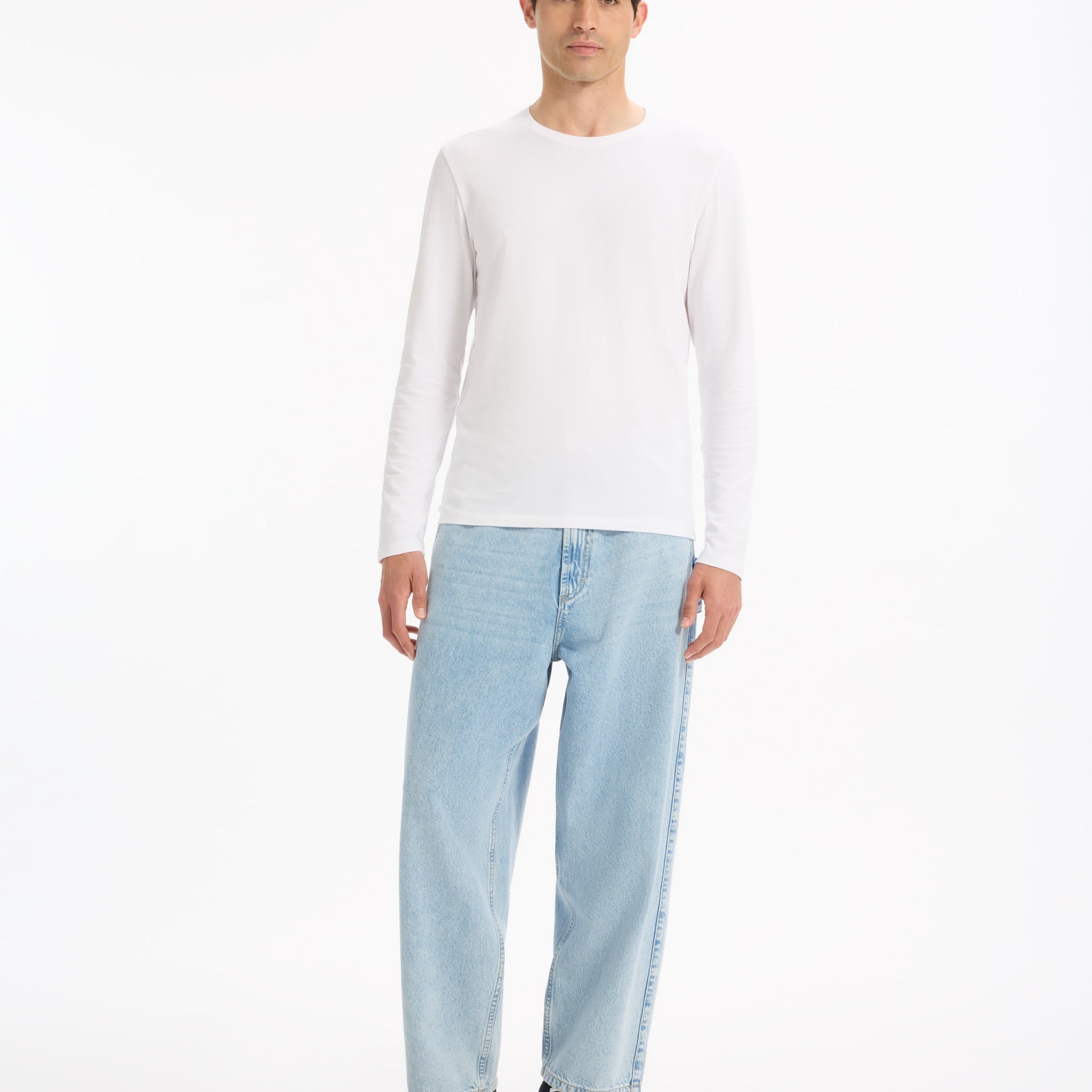 GEUNIML OPTICAL WHITE LS TSHIRT - Celio lebanon