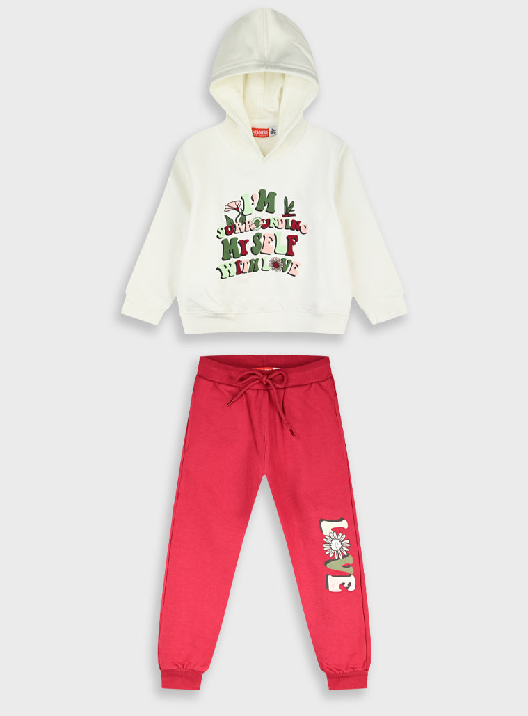 Cotton Girl Tracksuit - Violet