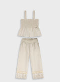 Yellow Set(Blouse,Cullotes) for Girls