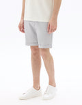 Celio Light Grey 24/7 Knit Bermuda Shorts - Grey
