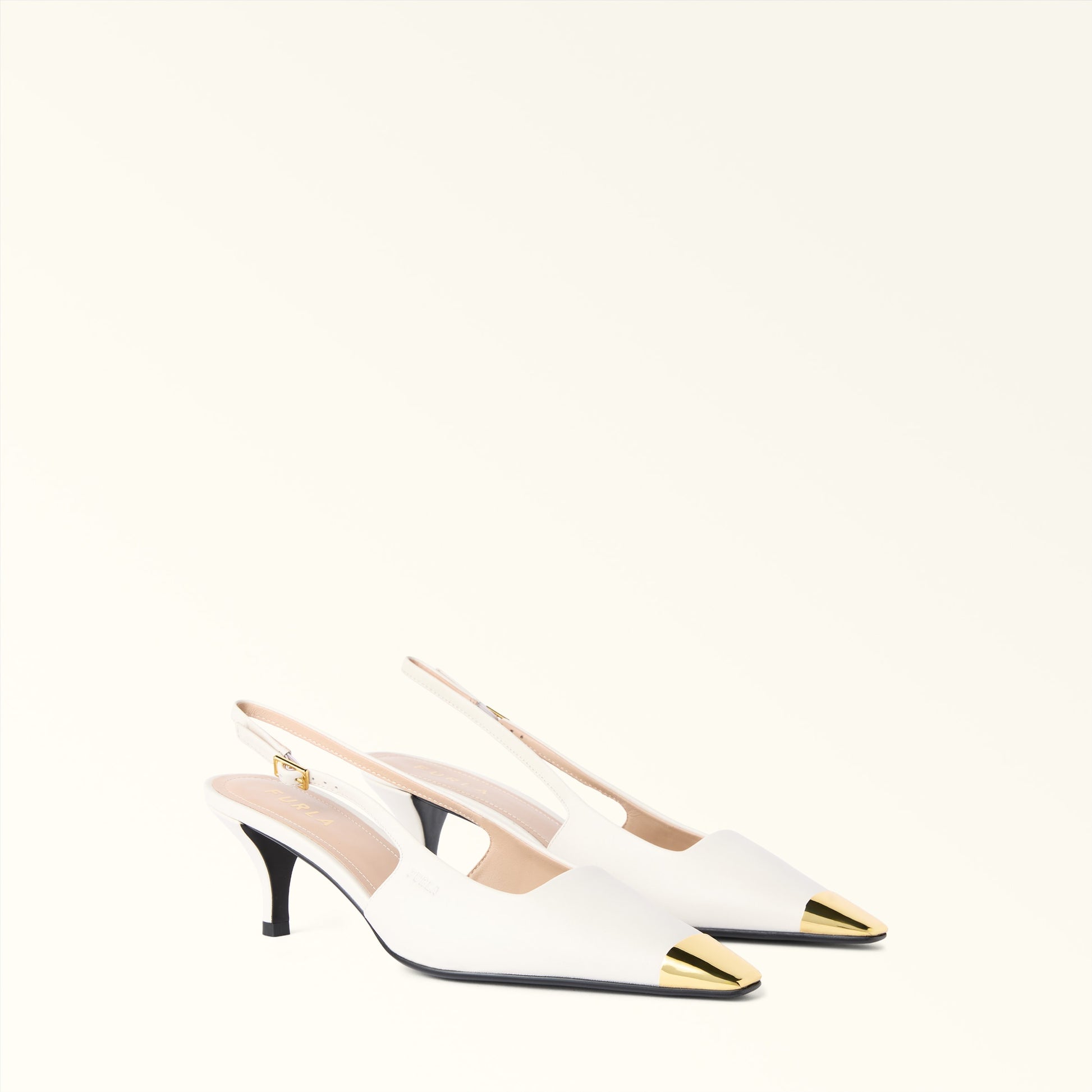 Furla Metal Slingback T.40 in White - Shoes 