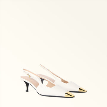 Furla Metal Slingback T.40 in White - Shoes 