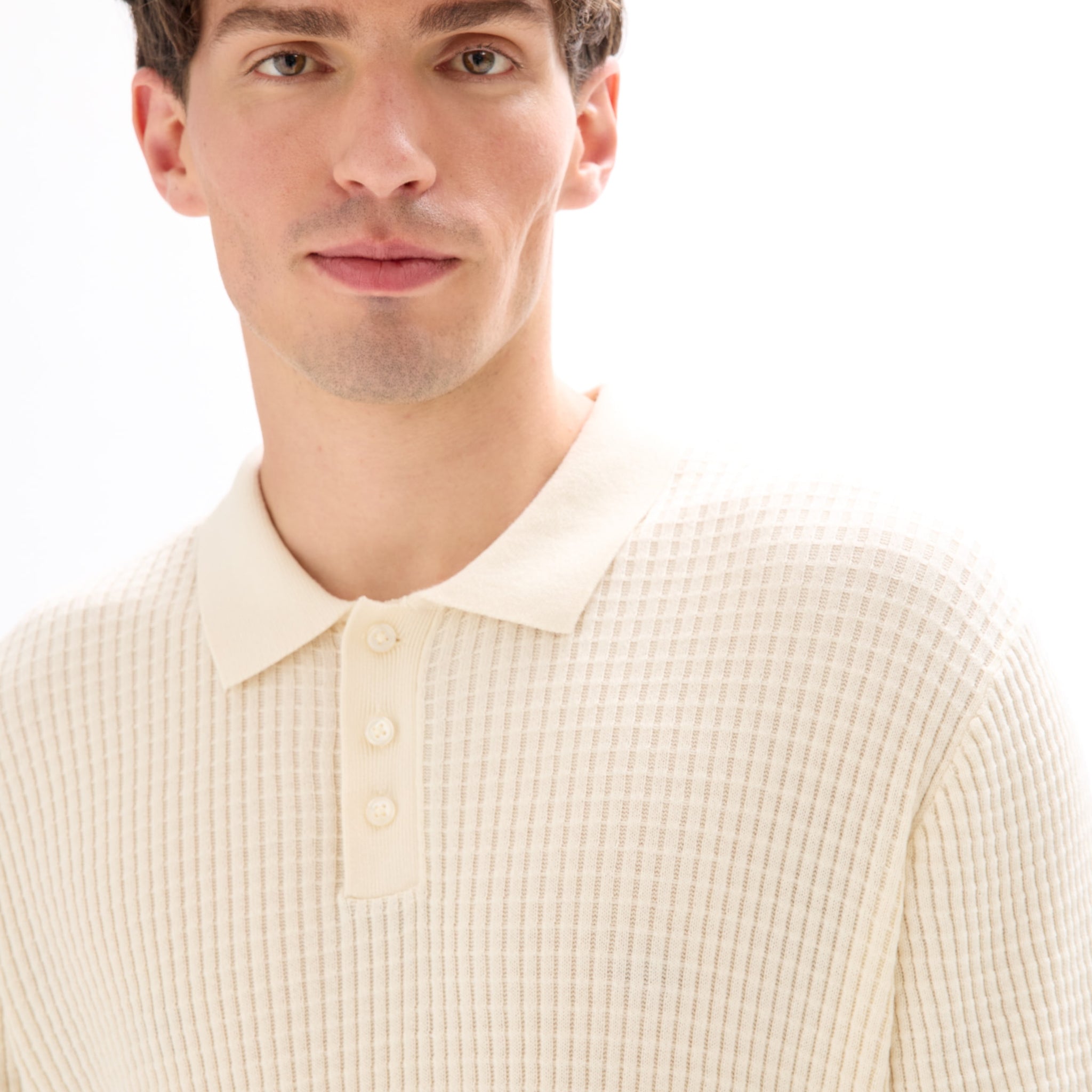 MEGREG ECRU SS POLO - Celio lebanon