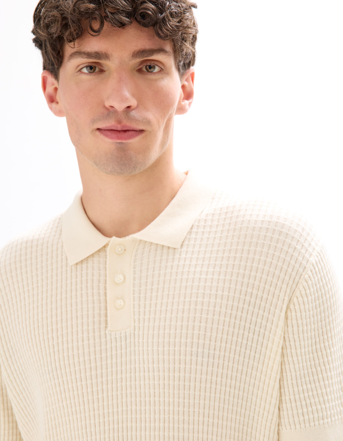 MEGREG ECRU SS POLO - Celio lebanon