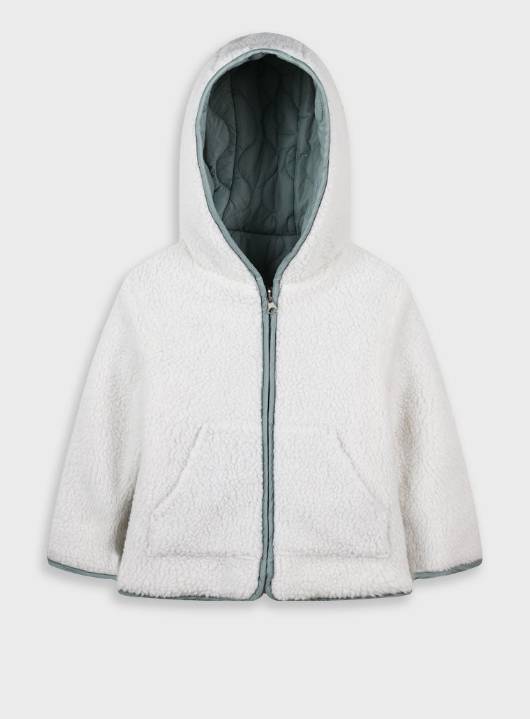 Children's Green Jacket Double Face For Girl