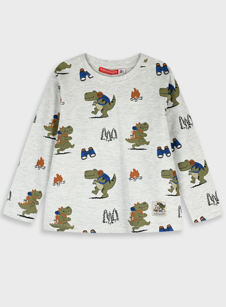 Cotton Boy Blouse - All Over Print