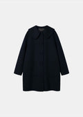 Marie coat in navy wool by Tara Jarmon