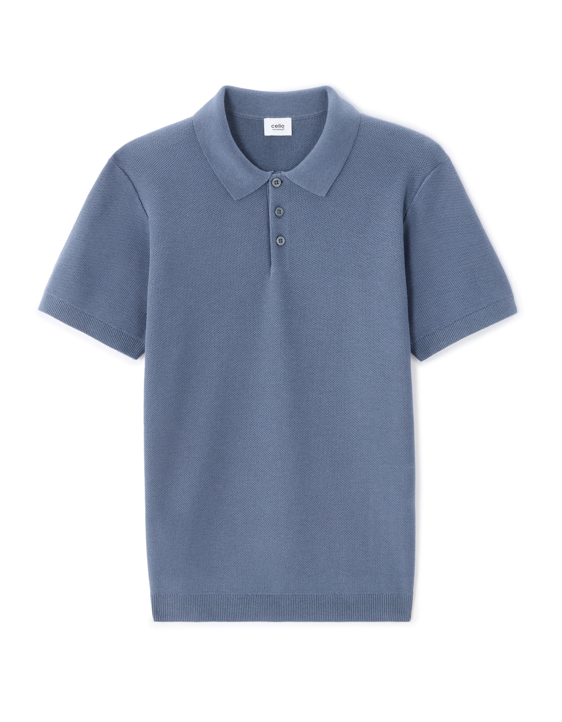 Blue Short Sleeves Polo for Men