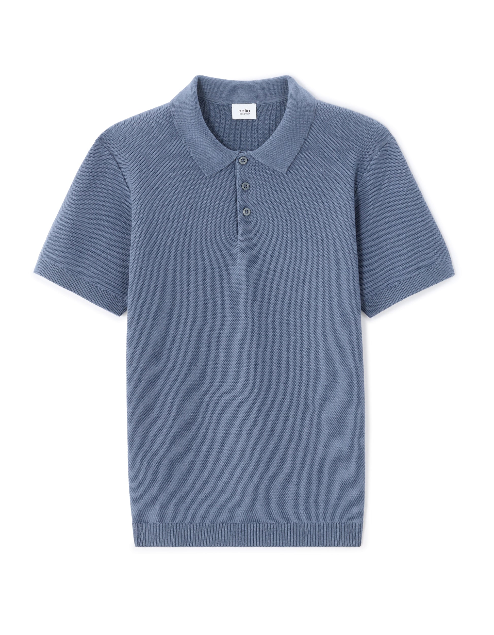Blue Short Sleeves Polo for Men