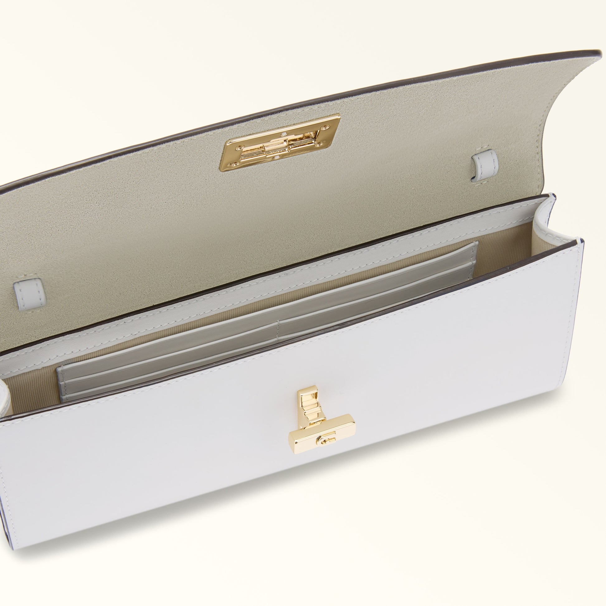 Furla Clara Crossbody Clutch in White - Bags 