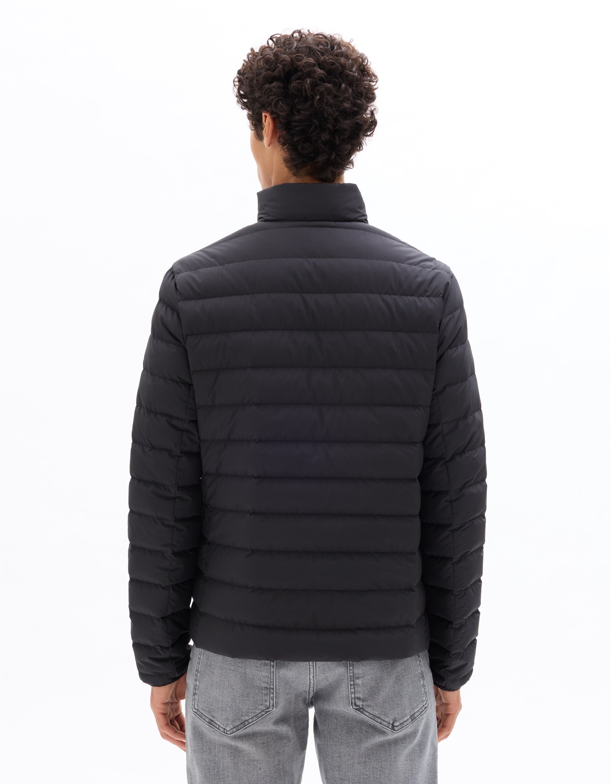 Black Puffy Jacket - Celio Lebanon