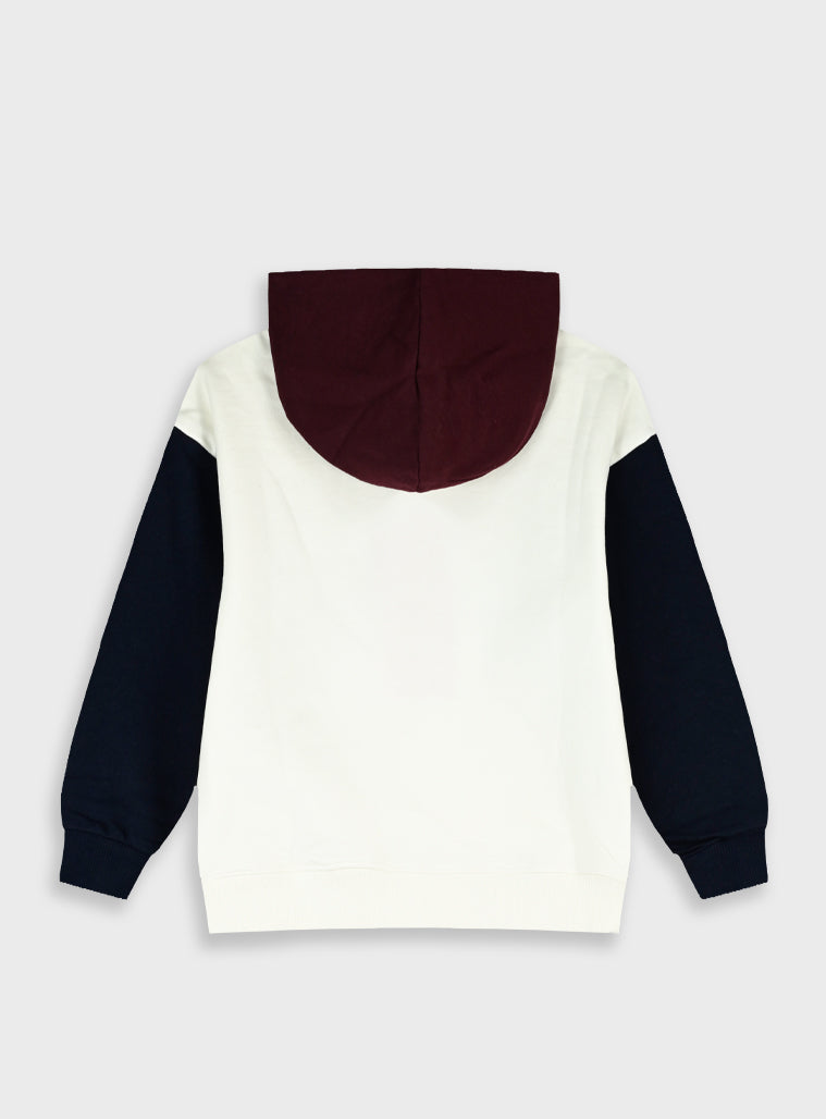 Cotton Blend Boy Blouse Sweatshirt - Ice