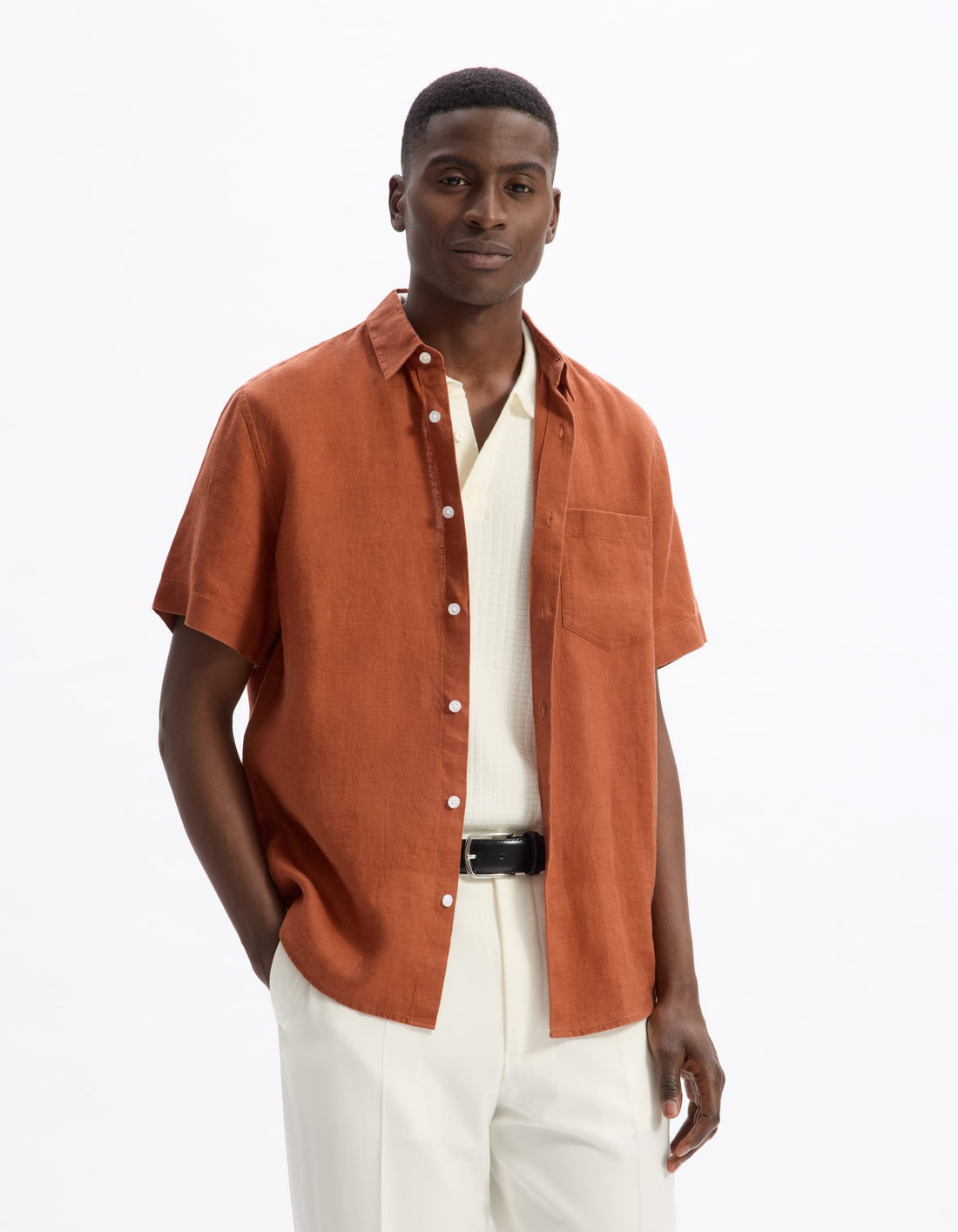 terracotta Short sleeves Shirt