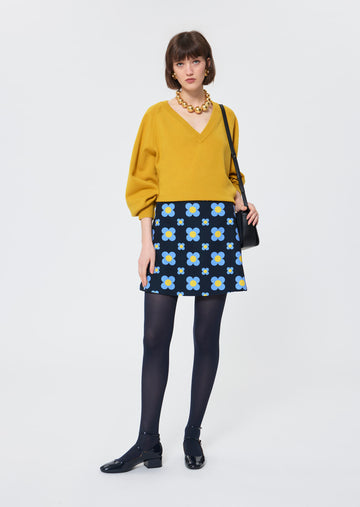Paz  lemon yellow sweater for women
