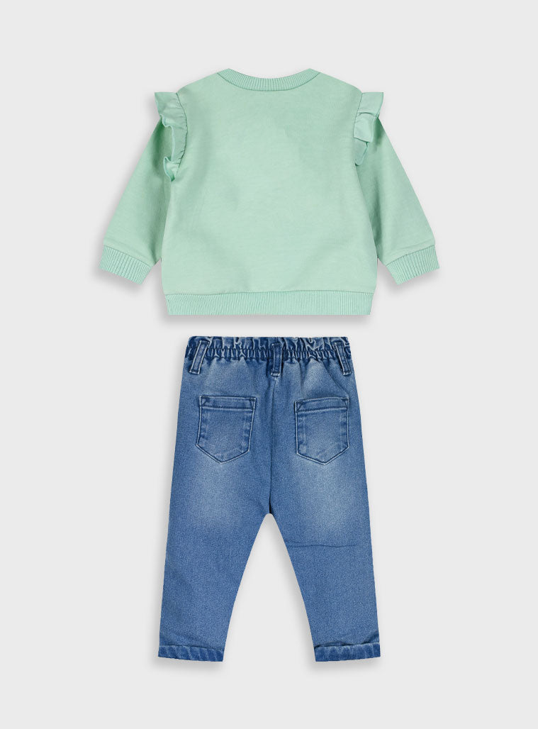 Jean Infant'S Set For Girl
