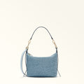 Furla Tonie Mini Hobo in Blue - Bags 