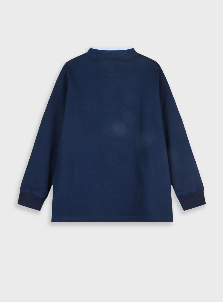 Children's Navy Blouse For Boy