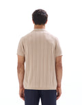 Beige Humus Short Sleeves Polo - Celio Lebanon