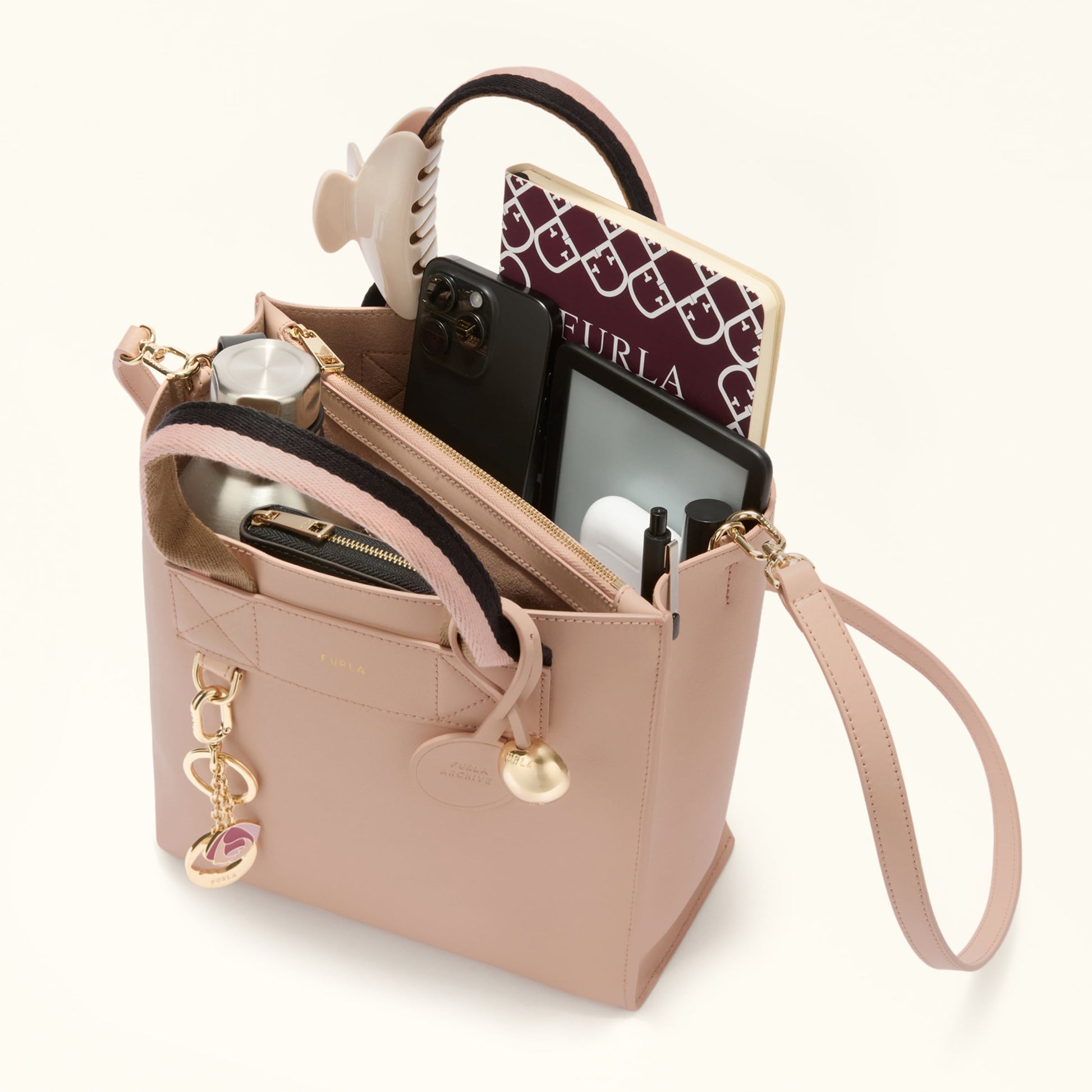 Furla Divide It S Tote in Pink - Bags 