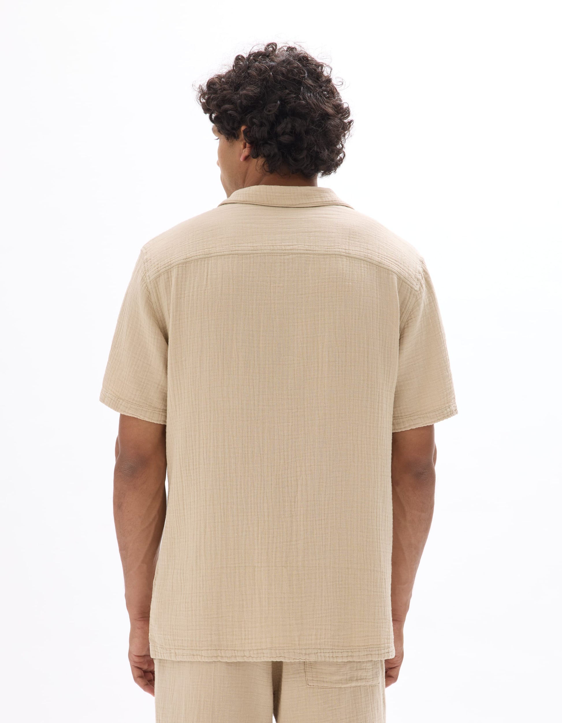 beige Short sleeves Shirt