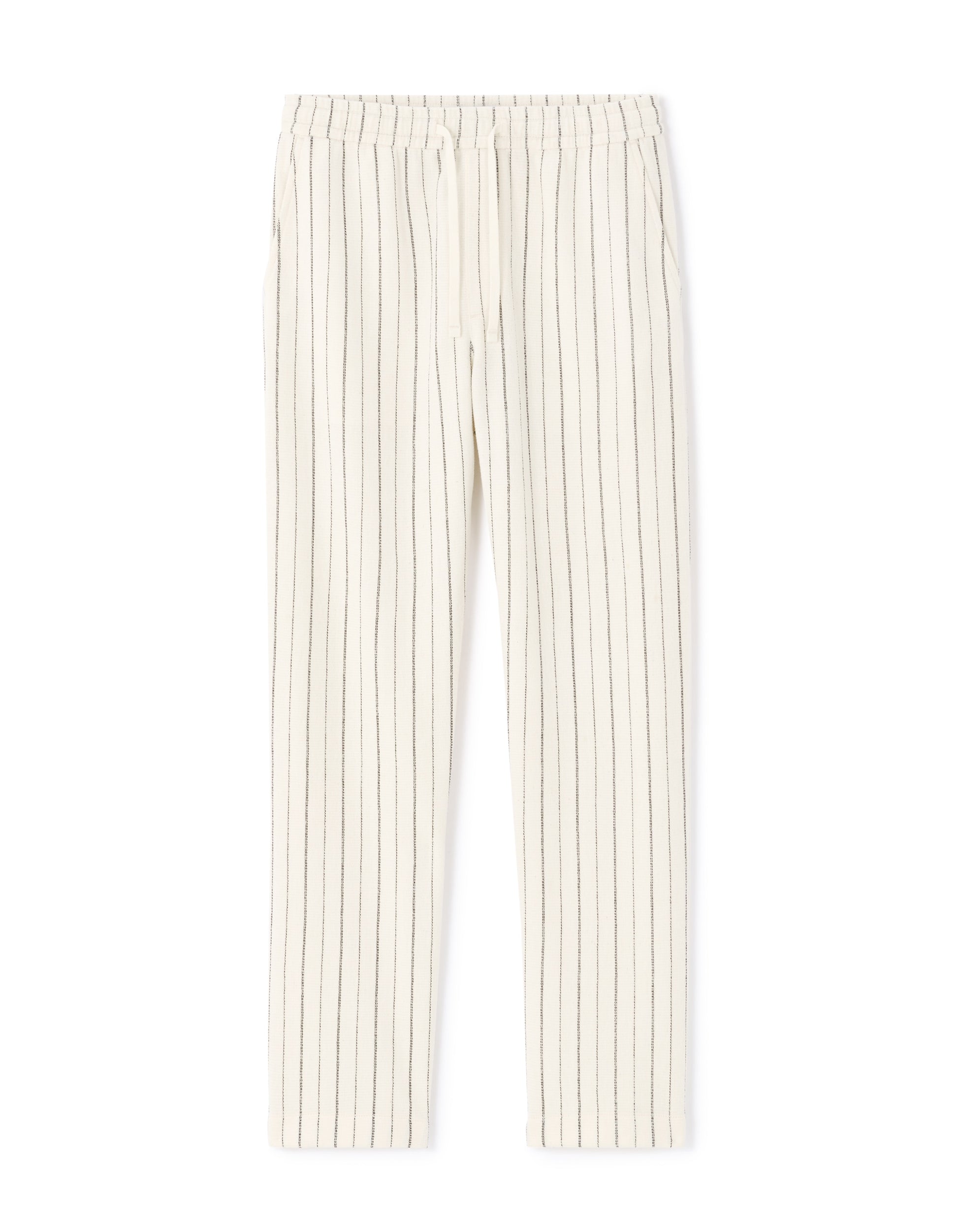 Celio Straight Striped Pants - Beige