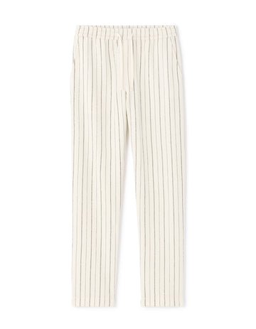 Celio Straight Striped Pants - Beige