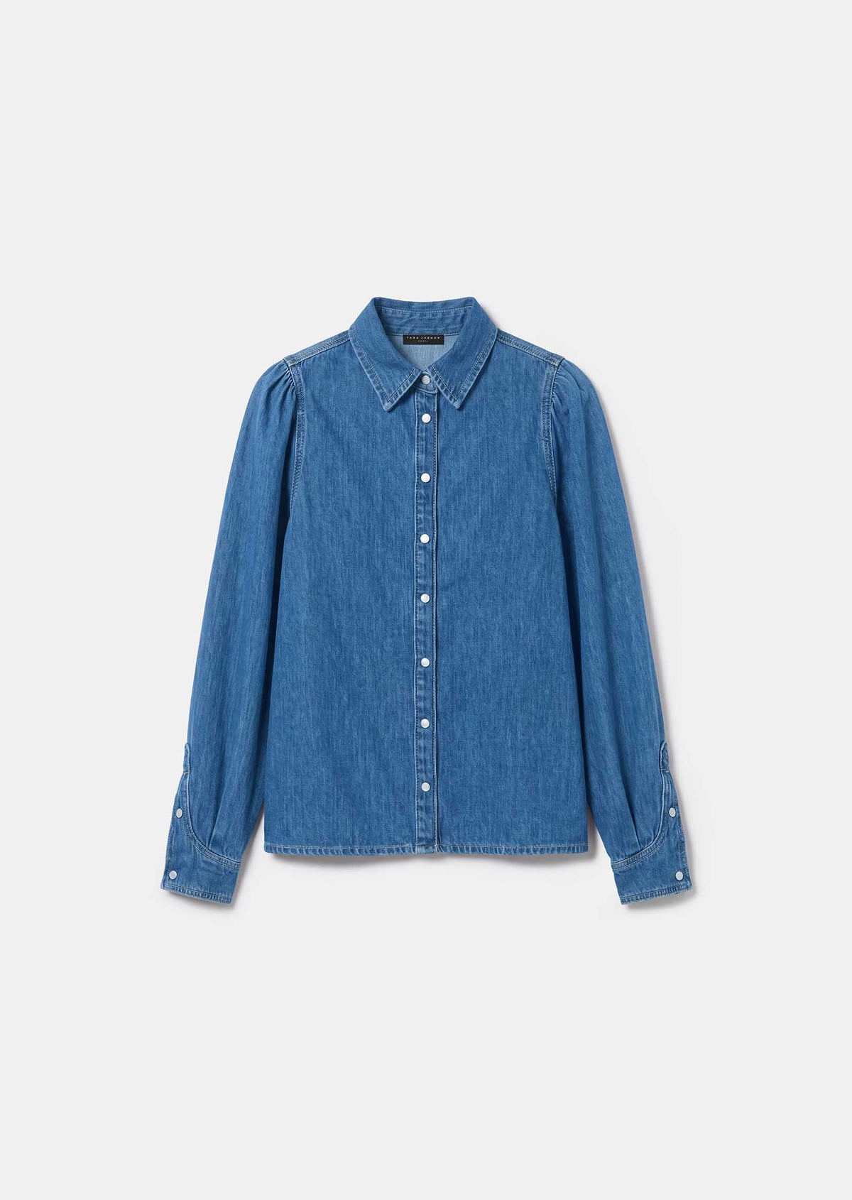 Chloe shirt in denim blue cotton by Tara Jarmon