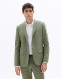 Light Green Slim Fit Bi-Stretch Suit Jacket Celio