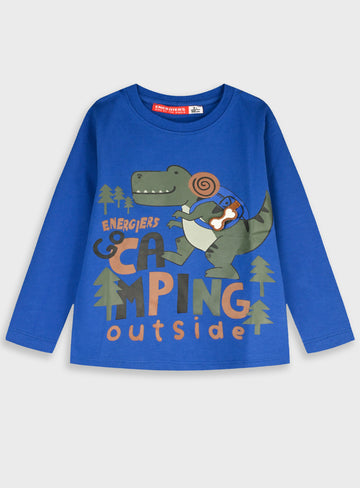 Cotton Boy Blouse - Royal Blue