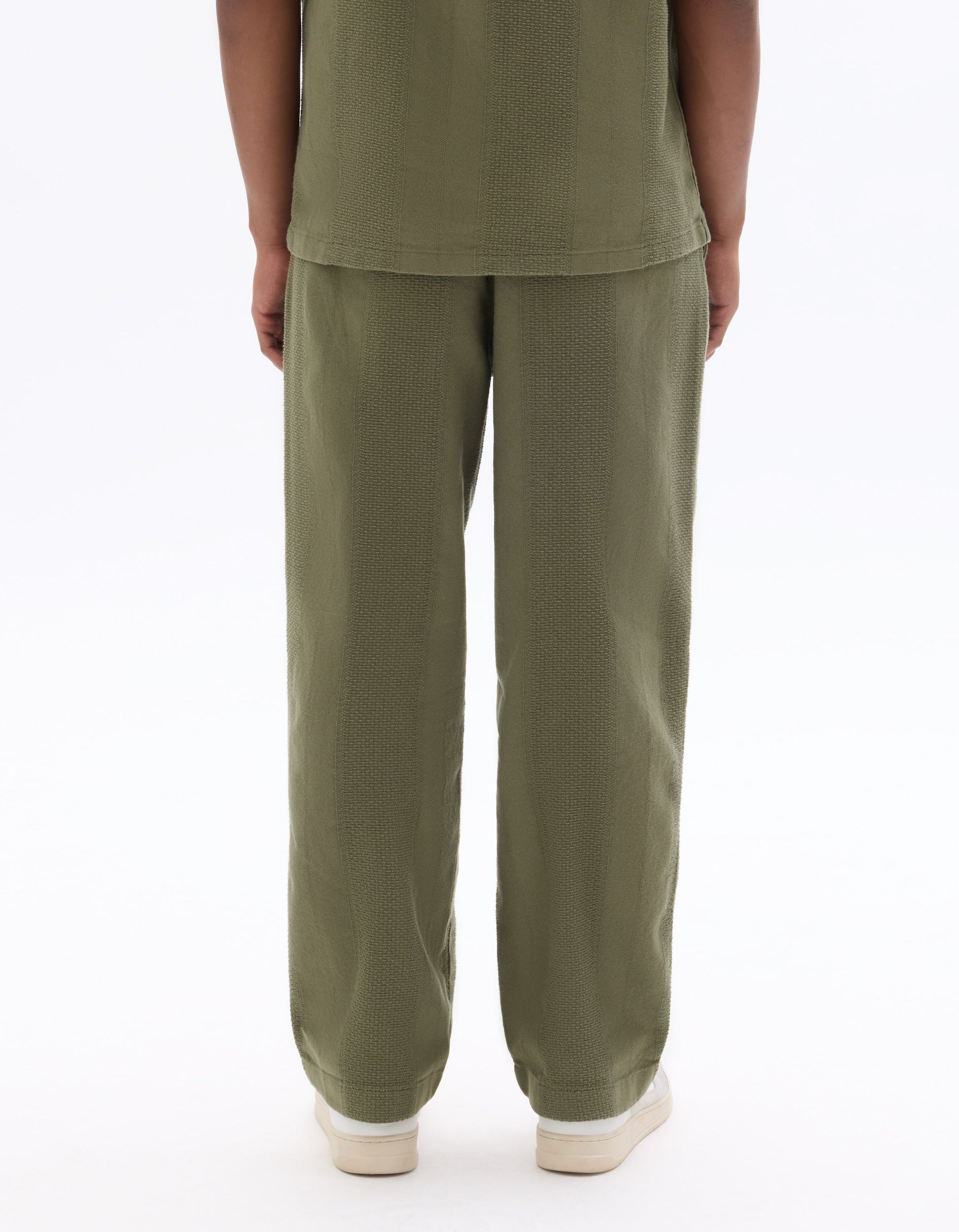 Relaxed Fit Pants<br>100% Cotton Jacquard Celio