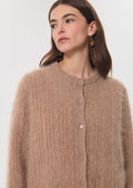 Ginette cardigan in camel wool by Tara Jarmon