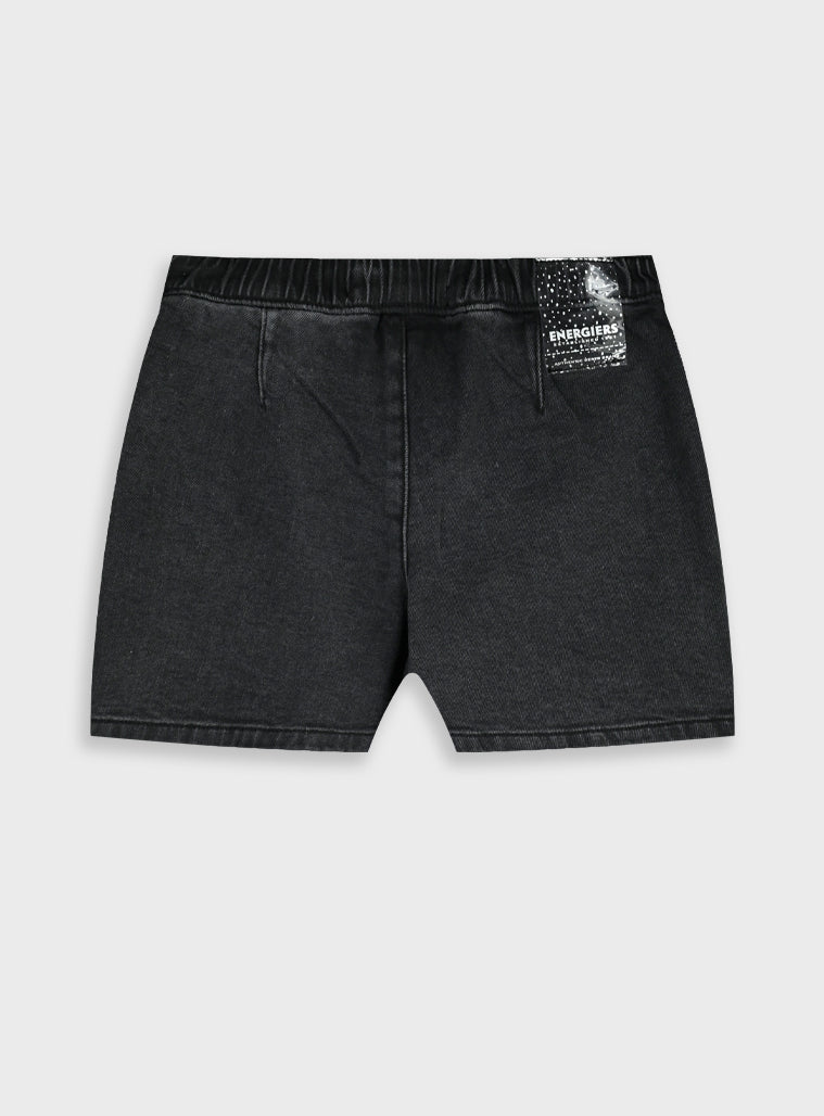 Cotton Girl Skort - Black Denim