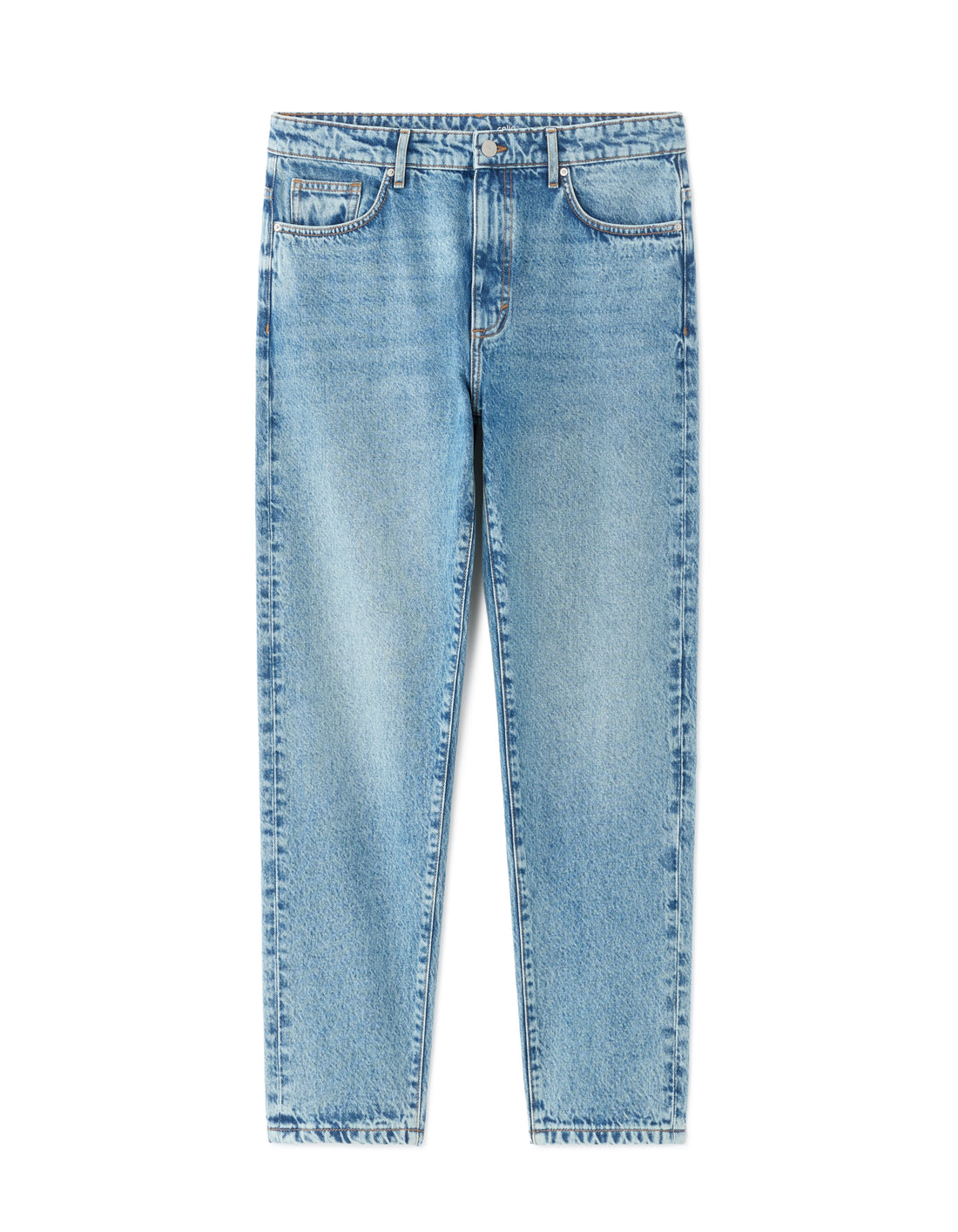 Celio Relaxed Fit Jeans - 100% Cotton - 7/8 Length - Beige
