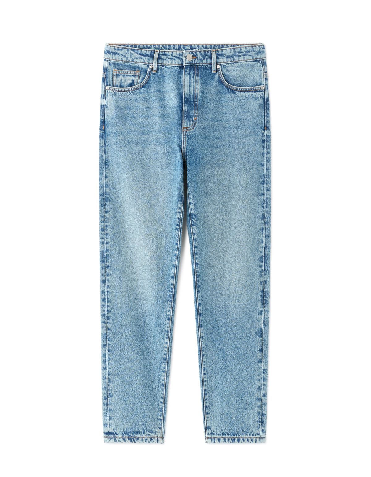 Celio Relaxed Fit Jeans - 100% Cotton - 7/8 Length - Beige
