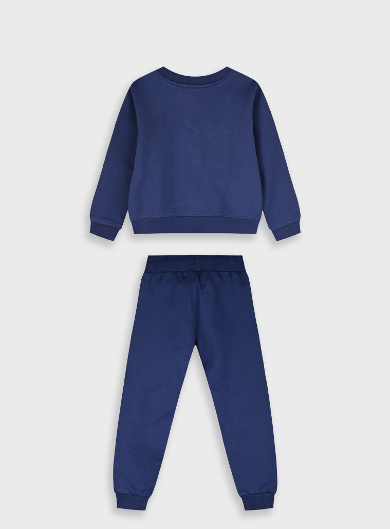 Cotton Girl Tracksuit - Blue