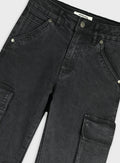 Cotton Girl Trousers - Black