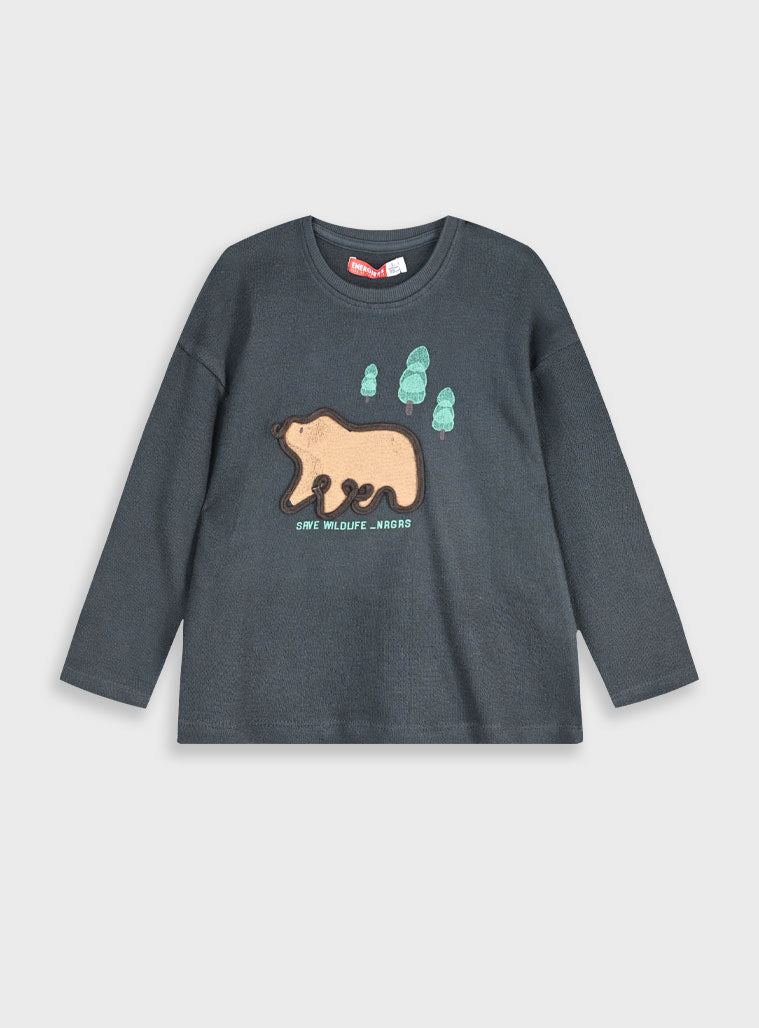 Children's Anthracite Blouse For Boy