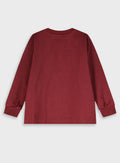 Cotton Boy Blouse - Burgundy