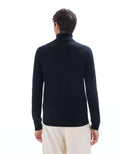 Black turtle neck jumper for men