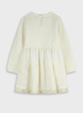 Cotton Girl Dress - Cream