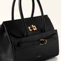 Furla Greta M Top Handle in Black - Bags 