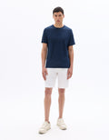 Celio Regular fit crew neck T-shirt 100% Linen - Navy