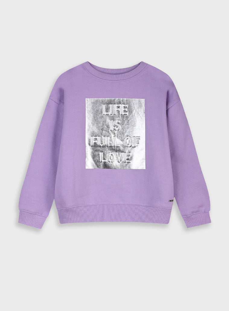 Children's Purple Blouse Fleece For Girl