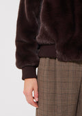 Bertille  chocolate faux fur for women