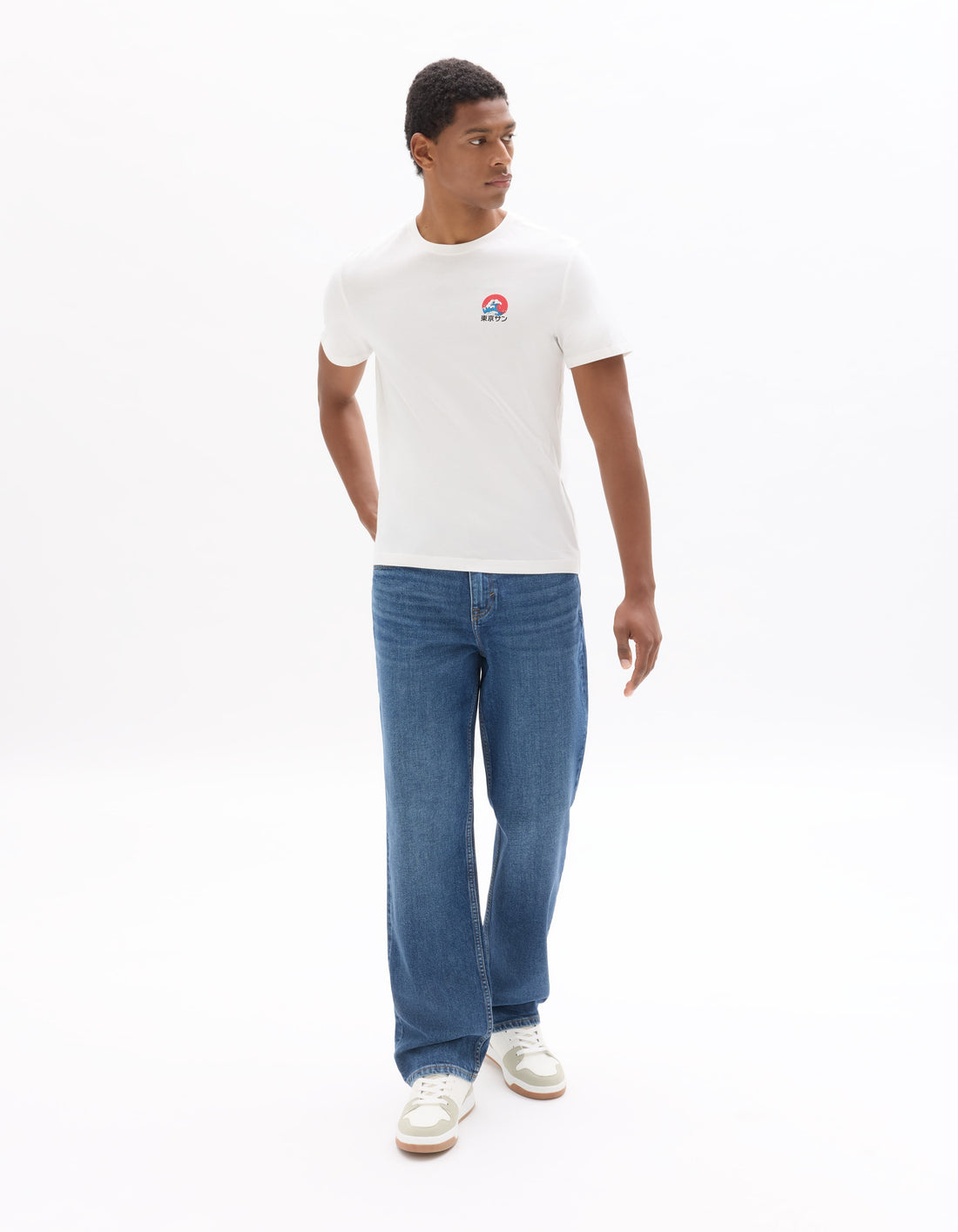 Optical White Short sleeves TShirt for men