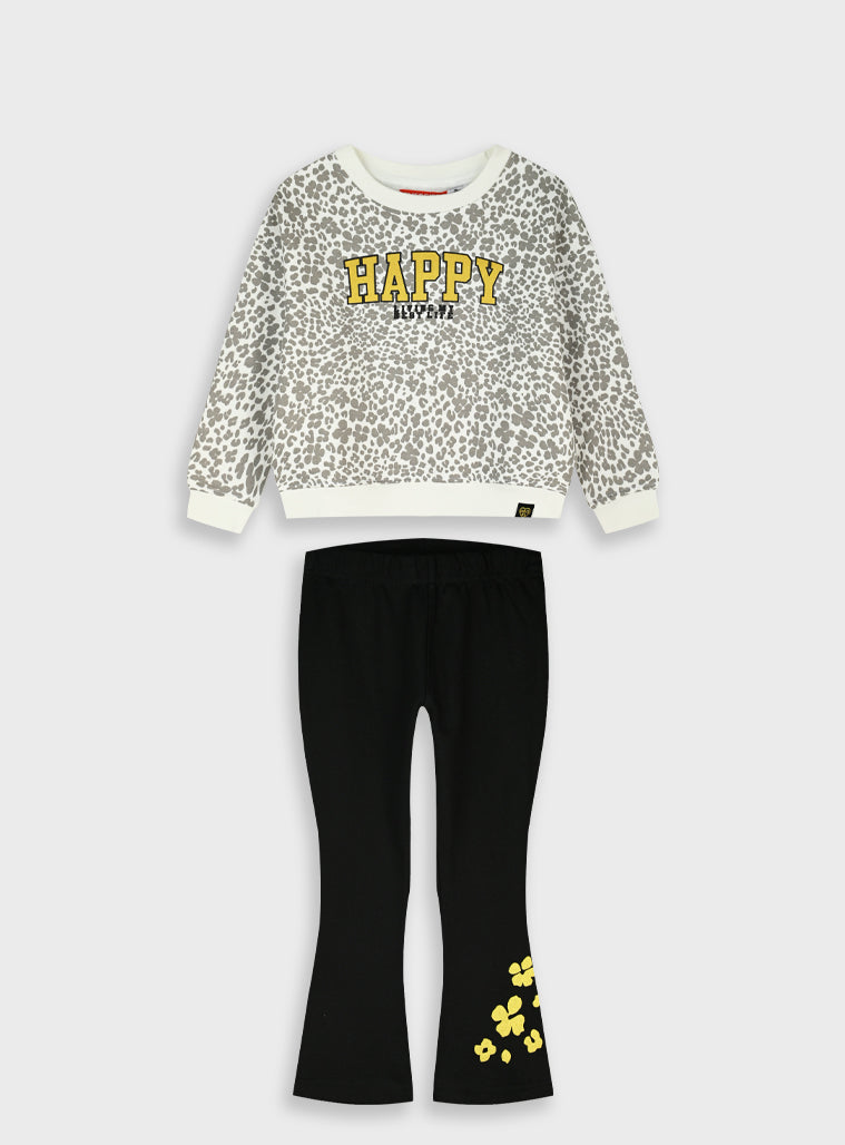 Cotton Girl Set - Black