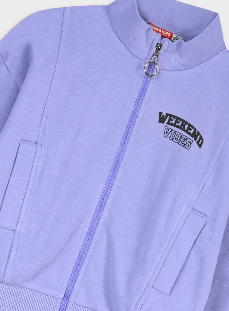 Children's Lilac Tracksuit For Girl