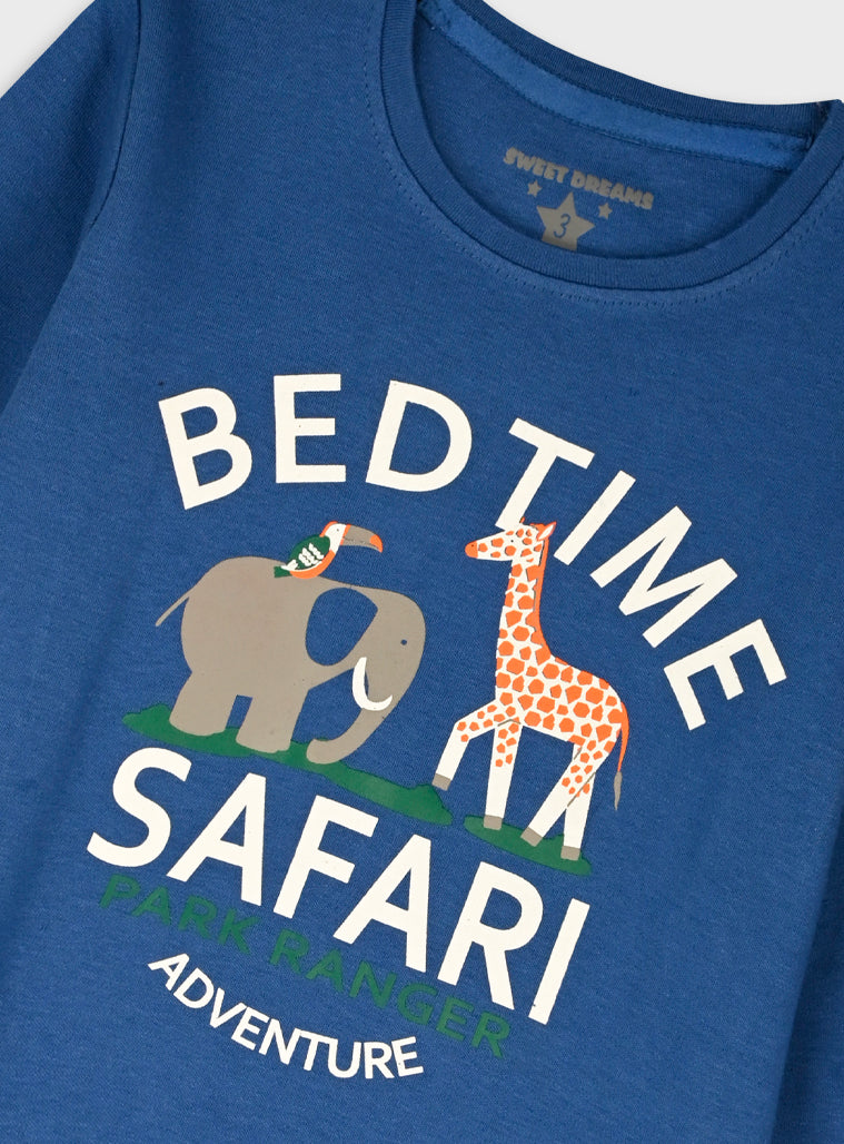 Cotton Boy Pyjamas - Navy