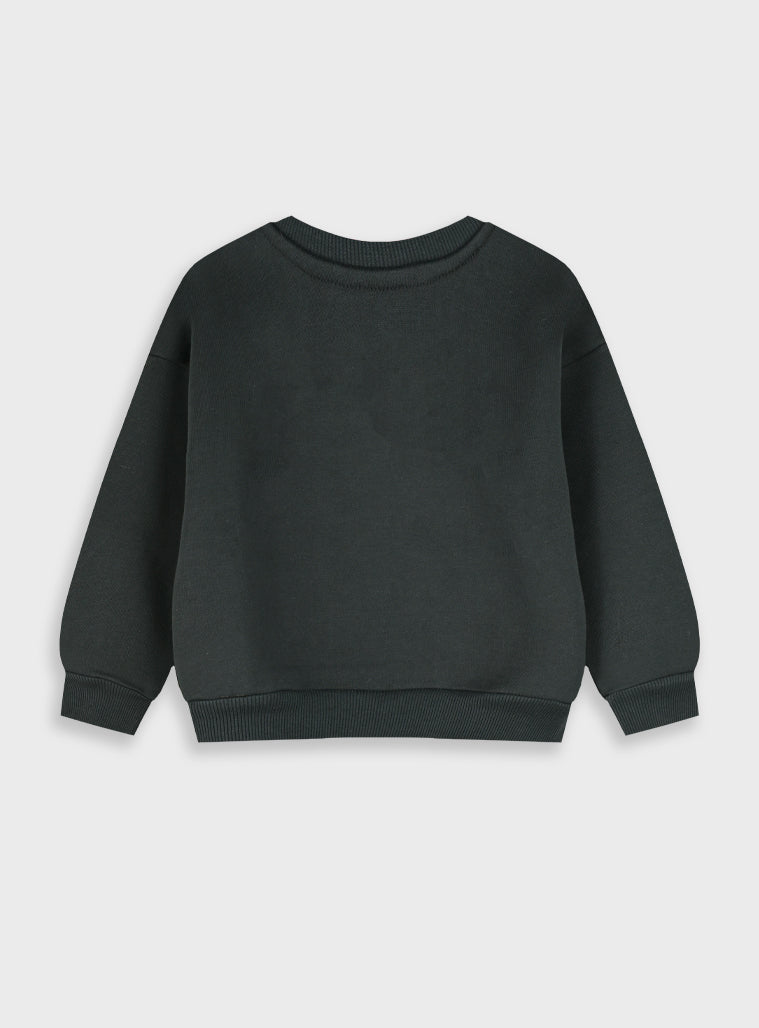 Cotton Blend Girl Blouse - Black